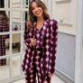Amazing Zara Insta Famous Bloggers Limited Edition Pink Geo Print 3 Piece Suit, Blazer XL, Blouse XXL and Flare Trousers XL New with Tags Image 9