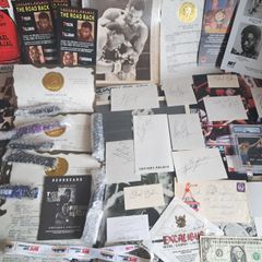 Lot of Boxing Memorabilia - Autographs, Programmes, Photos, Lanyard, Adverts, etc.