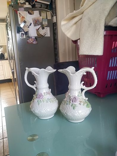 Antique Rare Belleek Pitchers