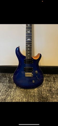 PRS SE Custom 24 Faded Blue Pickups Fishman Fluence Classic Body in Mohogany  Top in Maple Rosewood Fingerboard Neck in Maple electric guitar