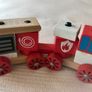 Wooden Train/ Fire truck Image 3