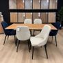 Extendable dining table with chairs on sale Image 10