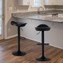 Set of 2 Bar Stools with Adjustable Image 3