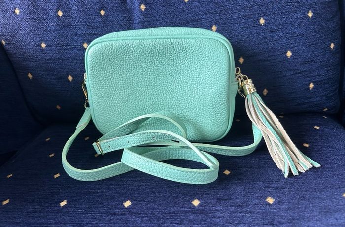 Leather handbag made in Italy
