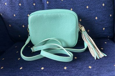 Leather handbag made in Italy
