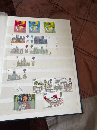 Mint UK album with stamps