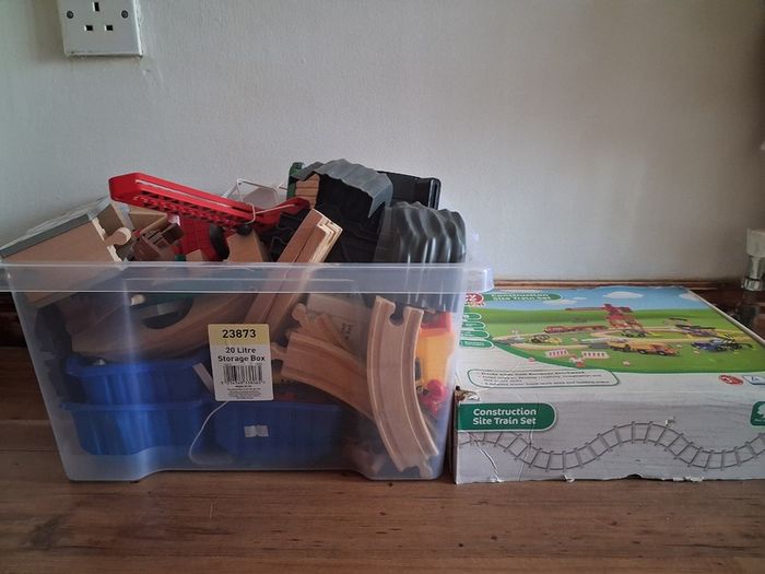 Wooden train set