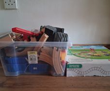 Wooden train set