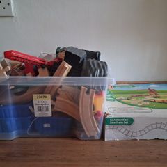 Wooden train set