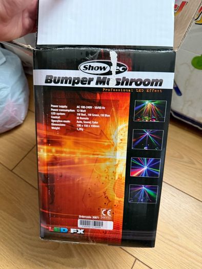 Showtec Bumper Mushroom LED Disco Light Effect with IR Remote Boxed Party Light