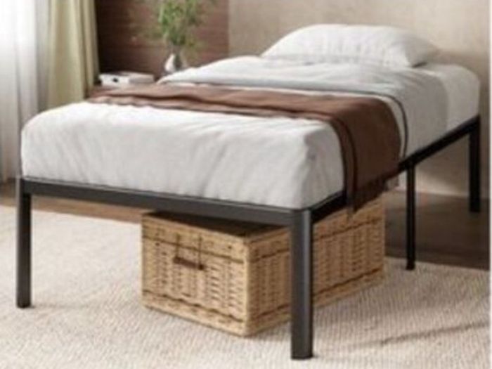 Very Sturdy Black Metal Single Bed Frame - Can Deliver