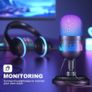 Gaming Microphone, USB Computer Microphone for PC, Mac, PS4/5, Condenser Podcast Mic for Studio Recording, for Streaming Podcast YouTube, with Led Light Image 5