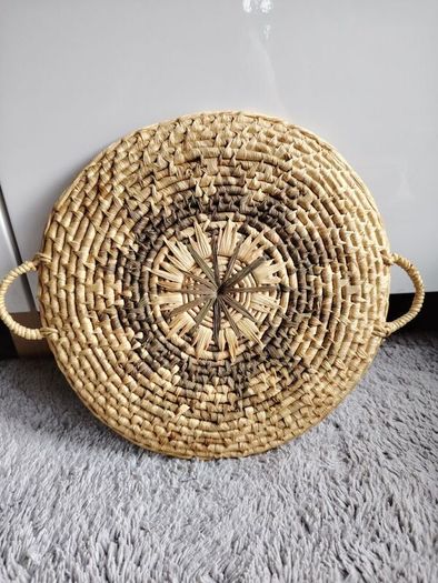 Vintage serving tray/hanging gallery art