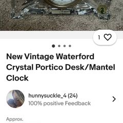 Waterford crystal clock