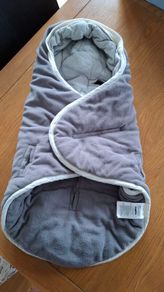 Lupilu baby car seat grey fleece blanket