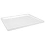 Shower Base Tray with Dots White 80x100x4 cm Image 2