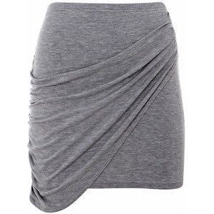 H & M Asymmetrical Grey Mini Skirt Size14