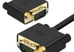 New Premium 2m Gold Shielded VGA Monitor Cable 15 PIN D-SUB DB15 Full HD #924