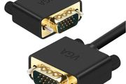 New Premium 2m Gold Shielded VGA Monitor Cable 15 PIN D-SUB DB15 Full HD #924