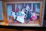 Ballroom Scene - Antique Frame Reproduction Print