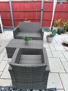 rattan 3 seater