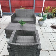 rattan 3 seater
