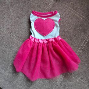 Small dog/cat pink tutu dress, size XS