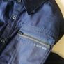 New G star raw navy utility style long sleeve Shirt with zippered chest pockets Medium size Image 4