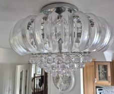 Cieling mounteted 5 Lamp Chandelier