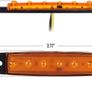 30pcs 12V 6 LED Red+White+Yellow Truck Trailer Side Marker Indicators Truck cab marker lights Image 3