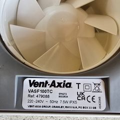 Bathroom Fan - 100mm Vent-Axia Quite Bathroom Fan