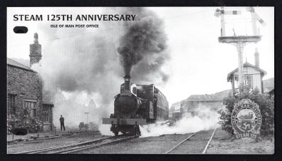 1998 Isle of Man 125th Anniversary of Isle of Man Railway Steam locomotives Commemorative Stamps Presentation Pack