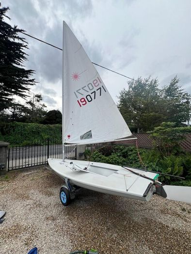 Laser sailing boat