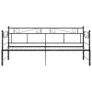 Pull-out Sofa Bed Frame Black Metal 90x200 cm Image 6
