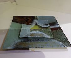 Decorative Fused Glass Plate