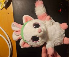 Pink party soft toy cute , glittery eyes