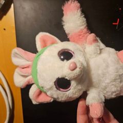 Pink party soft toy cute , glittery eyes