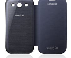 Samsung Notebook Style Flip Cover Case for Samsung Galaxy S3 - Navy