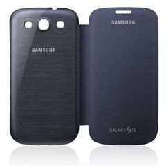 Samsung Notebook Style Flip Cover Case for Samsung Galaxy S3 - Navy