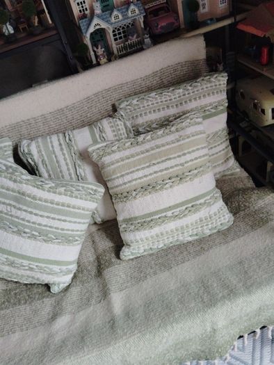Cushions and throw