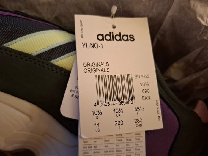 Adidas Yung-1 UK10.5 - EU45 1/3 - Trainers - New in Box