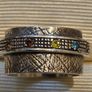 Heavy 925 Sterling Silver Multi Gemstone Ring Image 5