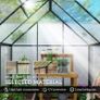 Polycarbonate Greenhouse with Swing Door and Adjustable Window 6 x 6.5ft Image 4