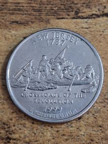USA, Quarter Dollar 1999 D New Jersey - free standard postage
