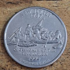 USA, Quarter Dollar 1999 D New Jersey - free standard postage