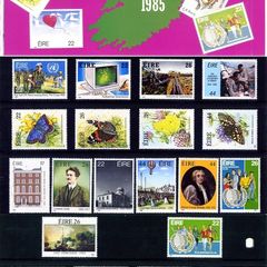 1985 Ireland Stamp Year Pack MNH. See scan for stamps included. All stamps Mint Never Hinged.