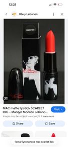 New in packaging limited edition Marilyn monroe MAC scarlet ibis lipstick