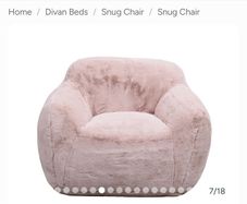 Pink fur snug chair