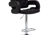 Mercury PU Swivel Faux Leather Breakfast Kitchen Bar Stool Pub Barstool (Black-PU)