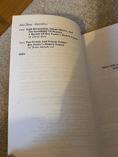 Rare Book: Envoi: Taking Leave Of Roy Foster - Brendan Clifford & Julianne Herlihy (2002)